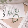 Natural Jade & Aquamarine &  Green Aventurine & White Shell & Red Jasper & Rose Quartz & Tiger Eye & Amethyst & Agate & Obsidian Chips Beads G-PH0033-03-4