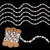 1 Yard Iron Rhinestone Cup Chains FIND-TA0008-17-3