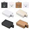 50Pcs Rectangle Foldable Paper Jewelry Display Cards for Rings CDIS-FS0001-31D-2