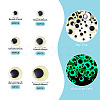 625Pcs 6 Styles Luminous PVC Craft Wiggle Eyes Cabochons DIY-TA0006-54-4