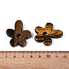 Natural Tiger Eye Pendants G-T142-44G-3