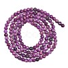 Heated Natural Sugilite Beads Strands G-B193-B01-3mm-3