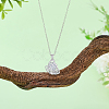 1Pc 925 Sterling Silver Micro Pave Clear Cubic Zirconia Bead Cage Pendants STER-PH0004-85P-4