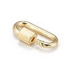 Brass Screw Carabiner Lock Charms KK-T047-08-4