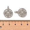 Brass Micro Pave Cubic Zirconia Pendants KK-P260-22P-3