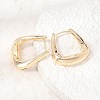 Brass Hoop Earrings for Women KK-CBAD29A-01G-2
