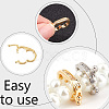4Pcs 4 Styles Brass Micro Pave Clear Cubic Zirconia Twister Clasps ZIRC-DR0001-03-3