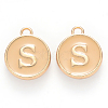 Golden Plated Alloy Enamel Charms X-ENAM-S118-06S-1