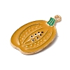 Thanksgiving Day Golden Tone Alloy Enamel Pendants X-ENAM-M002-02N-G-2