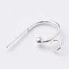 304 Stainless Steel Half Hoop Earrings STAS-Z028-B02-S-3