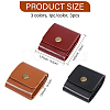 3Pcs 3 Colors PU Leather Card Case AJEW-FH0005-57-2
