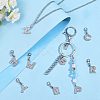 Letter A~Z Pendant Stitch Markers HJEW-AB00329-4