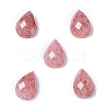 Natural Strawberry Quartz Cabochons G-G0001-B03-1