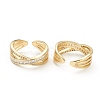 Brass Micro Pave Clear Cubic Zirconia ZIRC-M117-16G-2