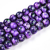 Baking Paint Glass Beads Strands DGLA-N003-10mm-A07-1