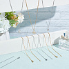 20Pcs 2 Colors 304 Stainless Steel Cable Chain Necklaces Set MAK-NB0001-21-5