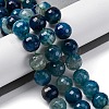 Natural Dragon Veins Agate(Dyed & Heated) Beads Strands G-K390-A07-01-1