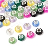 48Pcs 8 Colors Handmade Glass European Beads GLAA-FS0002-14-3