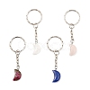 Natural & Synthetic Mixed Gemstone Keychain KEYC-JKC00225-1