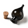 Teardrop Glass Cork Bottles Ornament AJEW-A039-01I-2