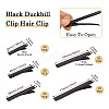100Pcs 5 Styles Iron Alligator Hair Clips Findings PHAR-TA0001-07-4