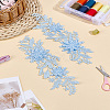 1 Pair Polyester Embroidery Sequin Costume Accessories DIY-LP0004-45-1