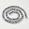 Electroplate Glass Beads Strands X-GR7X10MMY-S-3