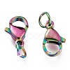 Ion Plating(IP) 304 Stainless Steel Lobster Claw Clasps STAS-G240-01D-C-3