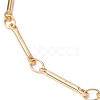 Brass Bar Link Chain Bracelet Making AJEW-JB01187-01-2