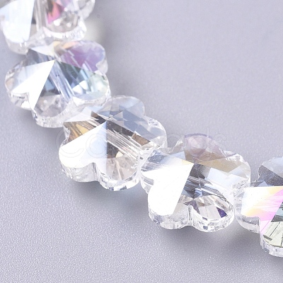 Electroplate Glass Beads Strands EGLA-F132-AB03-1