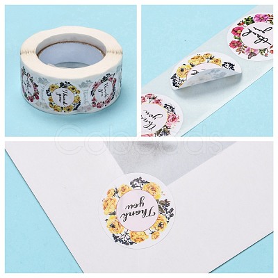1 Inch Thank You Stickers X-DIY-L028-A13-1