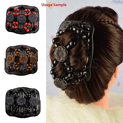Plastic Hair Bun Maker OHAR-S197-017-1