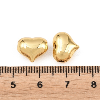 Valentine's Day Brass Beads KK-H292-51B-G-1