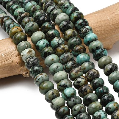 Natural African Turquoise(Jasper) Beads Strands G-A280-A23-02-1