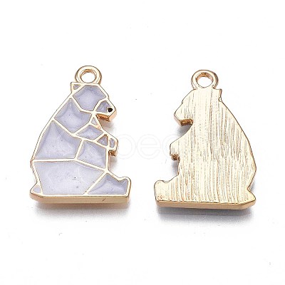 Rack Plating Alloy Enamel Pendants LS-ENAM-S122-76-1