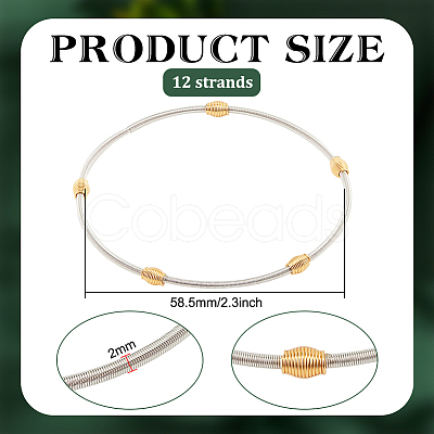 12Pcs Spring Bracelets Set BJEW-BC0001-13P-1