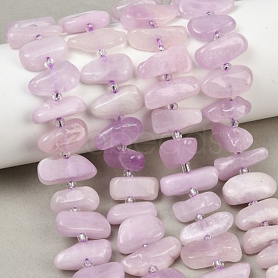 Natural Kunzite Beads Strands G-L657-E05-01-1