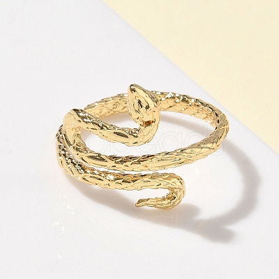 Brass Cuff Rings RJEW-Z101-03G-1