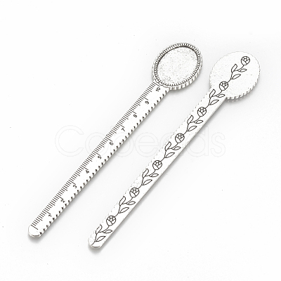 Tibetan Style Alloy Cabochon Setting TIBE-R001-01AS-1