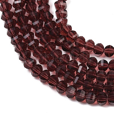 Transparent Glass Beads Strands GLAA-G125-01A-10-1