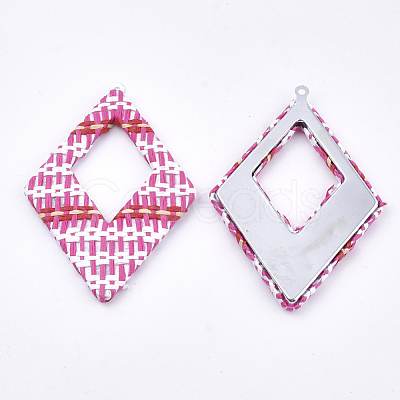 Handmade Raffia Woven Big Pendants WOVE-T005-39I-1