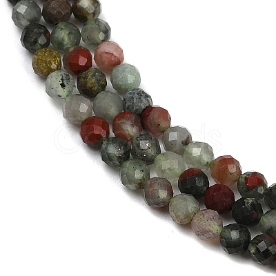 Natural African Bloodstone Beads Strands G-S388-A02-4mm-1