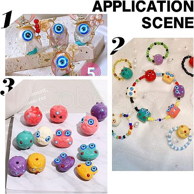 720Pcs 24 Style Resin Beads RESI-NB0001-48-1