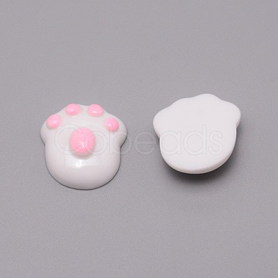 Opaque Resin Cabochons RESI-WH0021-07C-1
