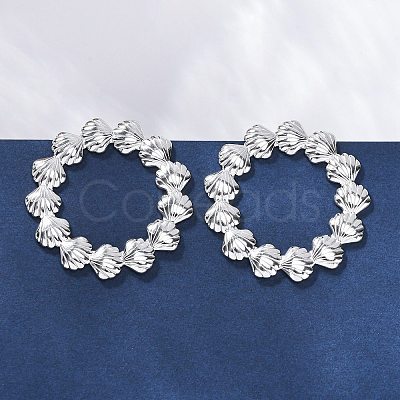 304 Stainless Steel Stud Earrings for Women LS-EJEW-K306-18P-1