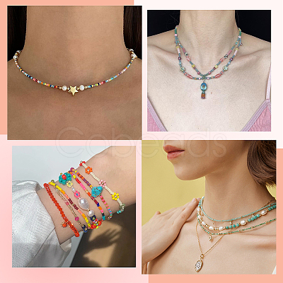 3 Strands Imitation Jade Glass Beads GLAA-PA0001-36B-06-1