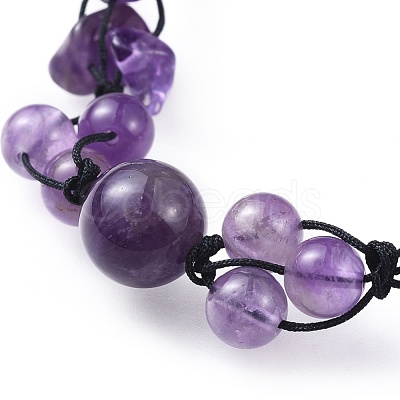 Adjustable Nylon Cord Braided Bead Bracelets BJEW-JB04602-01-1