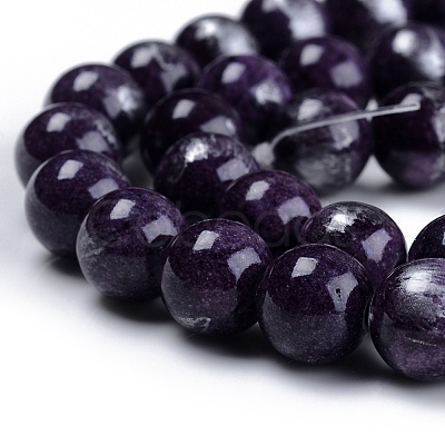 Natural Mashan Jade Beads Strands G-G833-8mm-24-1