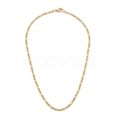 304 Stainless Steel Figaro Chains Necklaces NJEW-JN02976-02-1