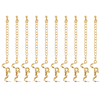 14Pcs Brass Chain Extender KK-BBC0019-13-1